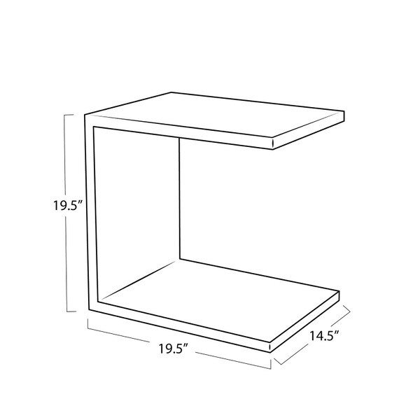 Brooks Accent Table - Live from Detroit™ Line Drawing